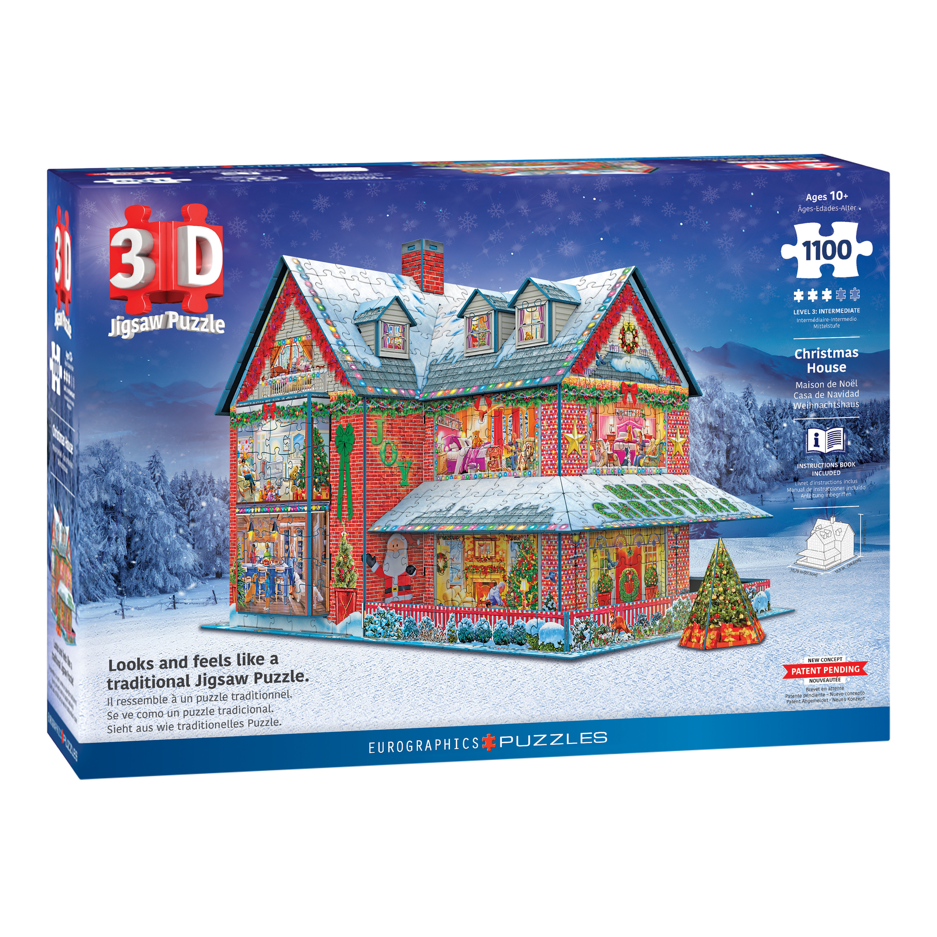 Eurographics Christmas House 1100 Piece 3D Jigsaw Puzzle | World Market
