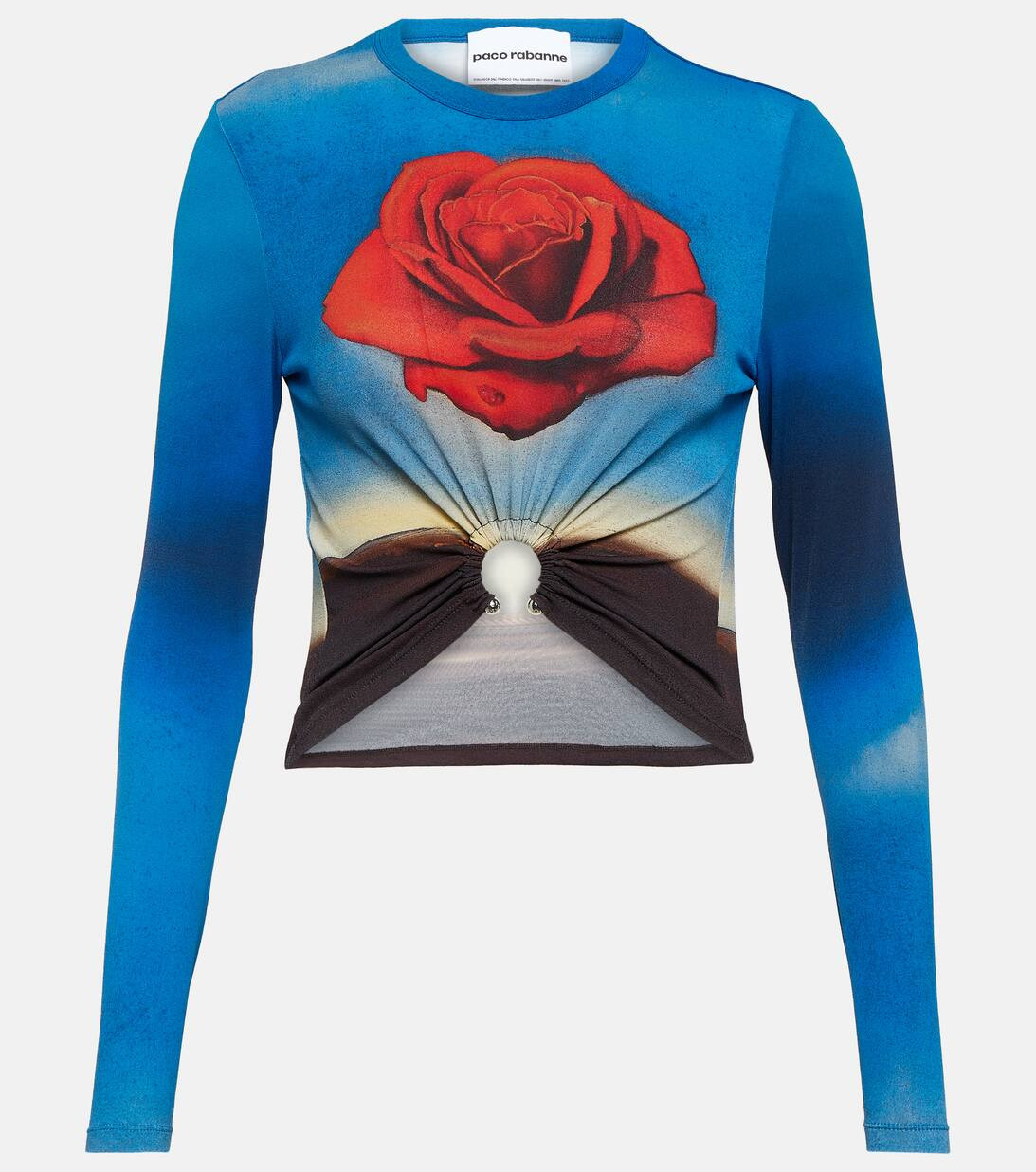 Top in jersey con stampa | Mytheresa (INTL)