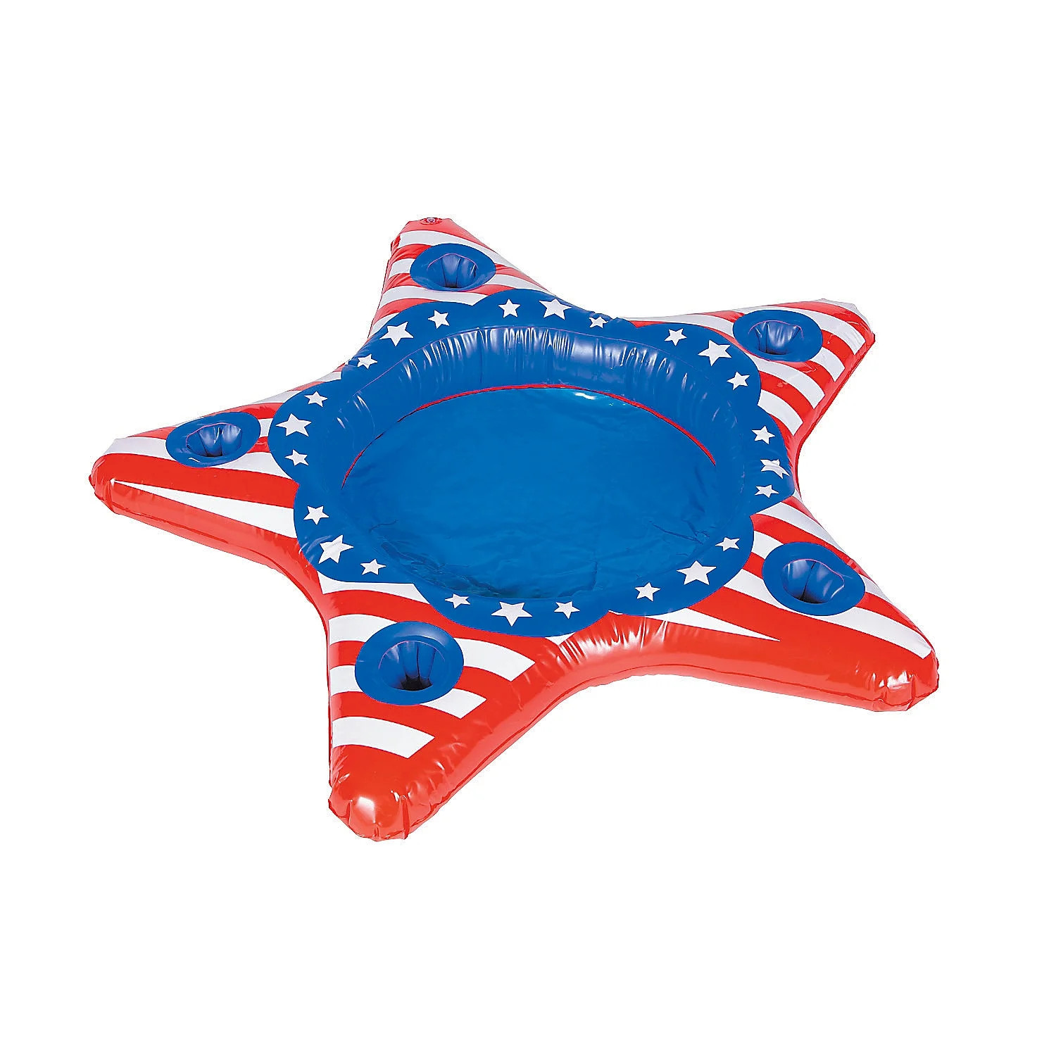 Patriotic Star Inflate Cooler - Party Favors - 1 Piece | Walmart (US)