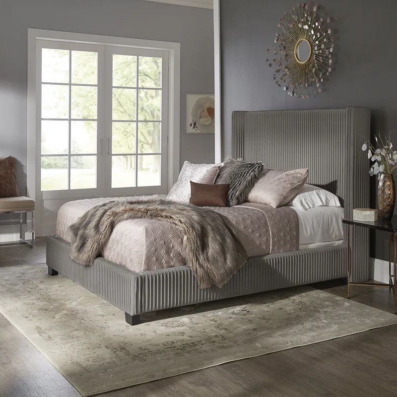Vita Upholstered Low Profile Standard Bed | Wayfair Professional