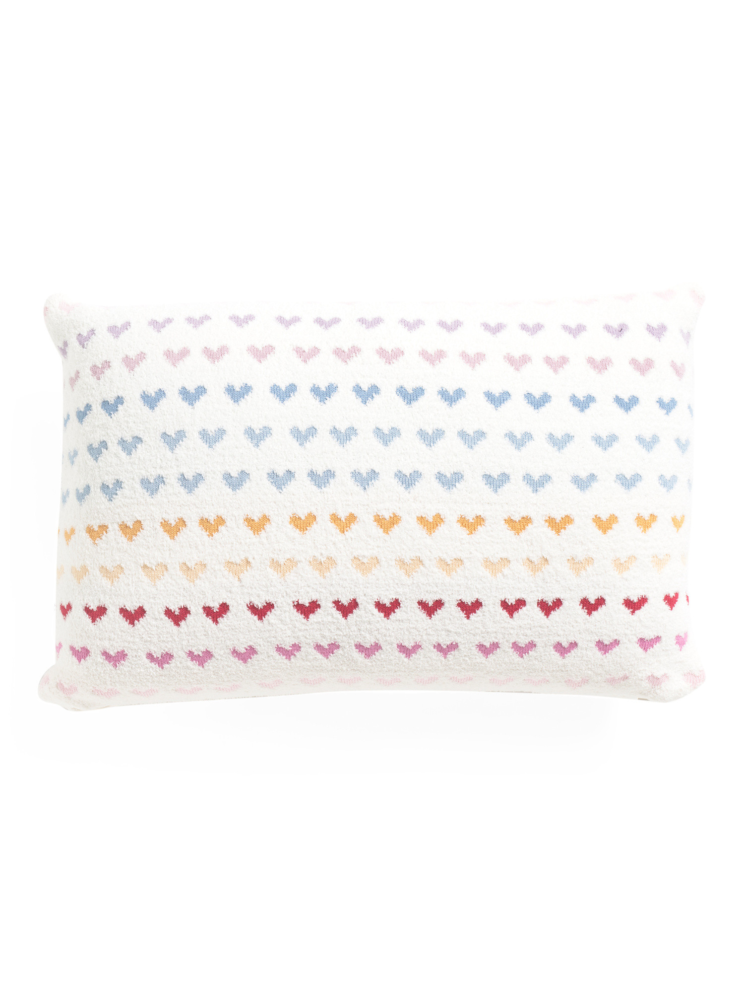 16x24 Rainbow Hearts Knit Pillow | Throw Pillows | Marshalls | Marshalls