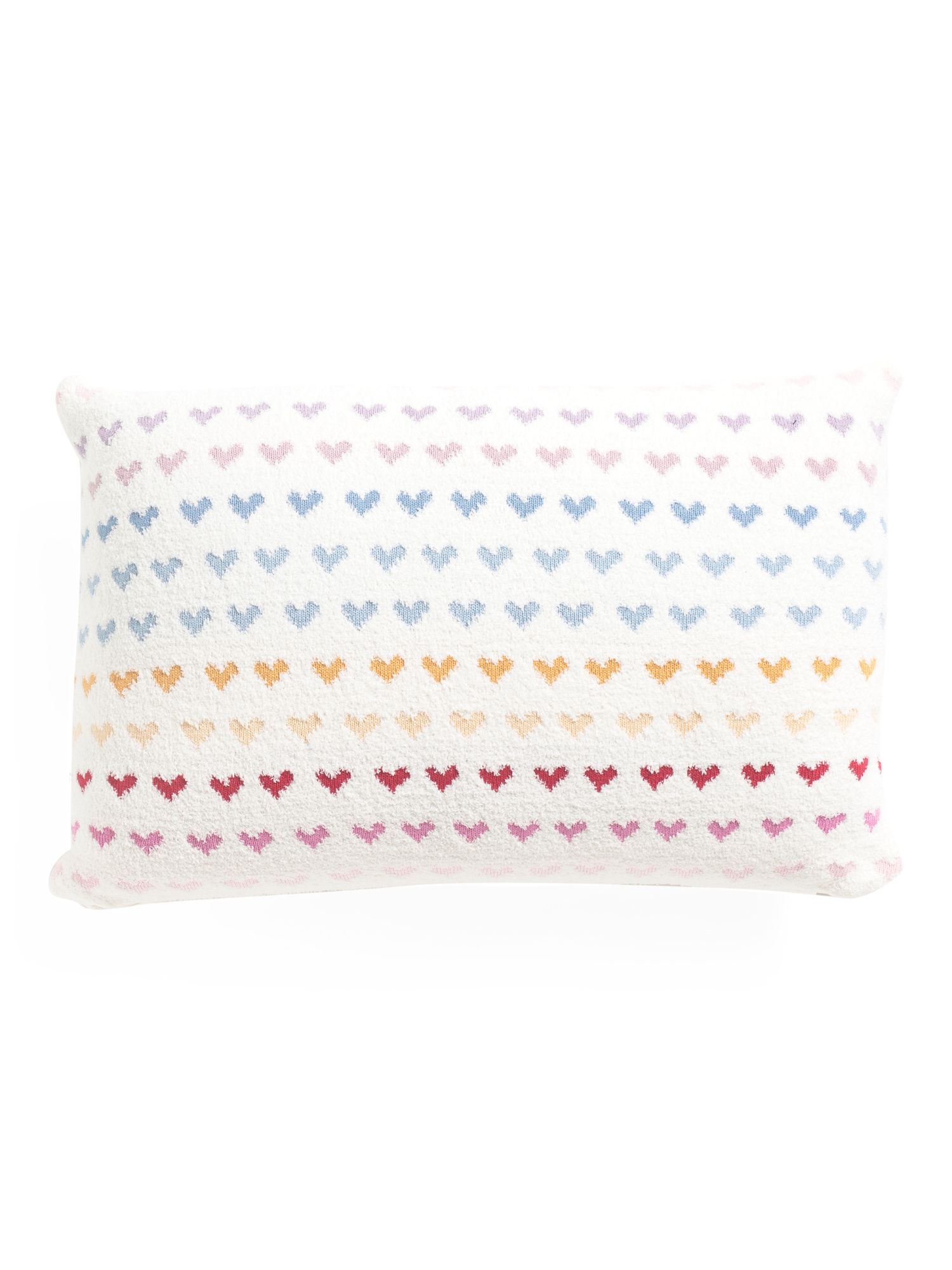 16x24 Rainbow Hearts Knit Pillow curated on LTK