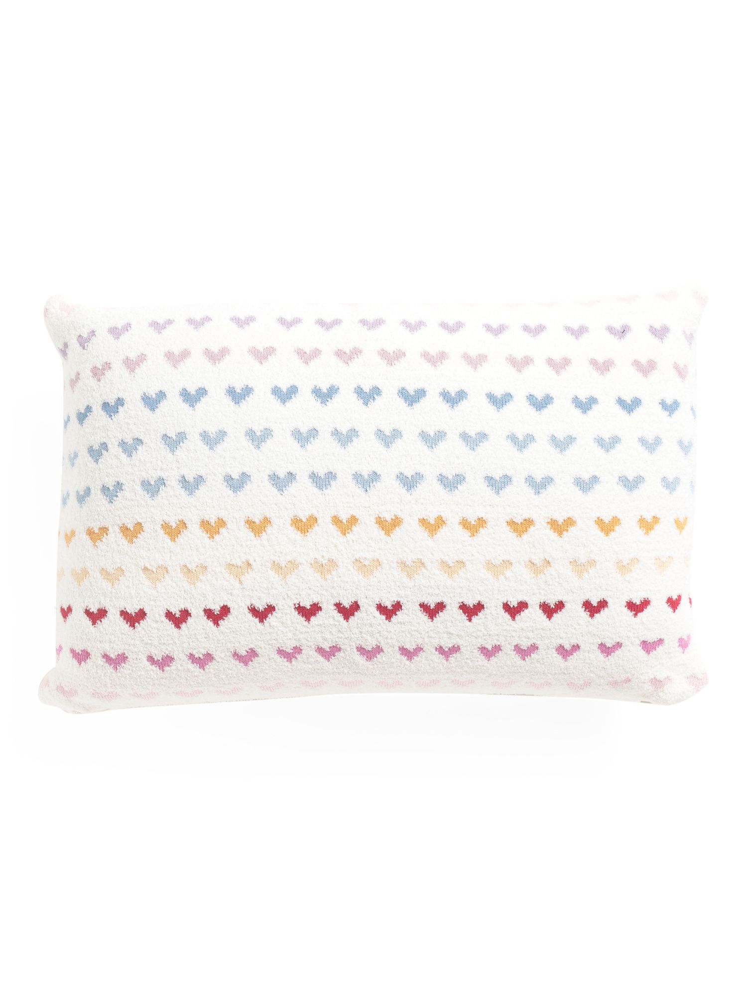 16x24 Rainbow Hearts Knit Pillow | Throw Pillows | Marshalls | Marshalls