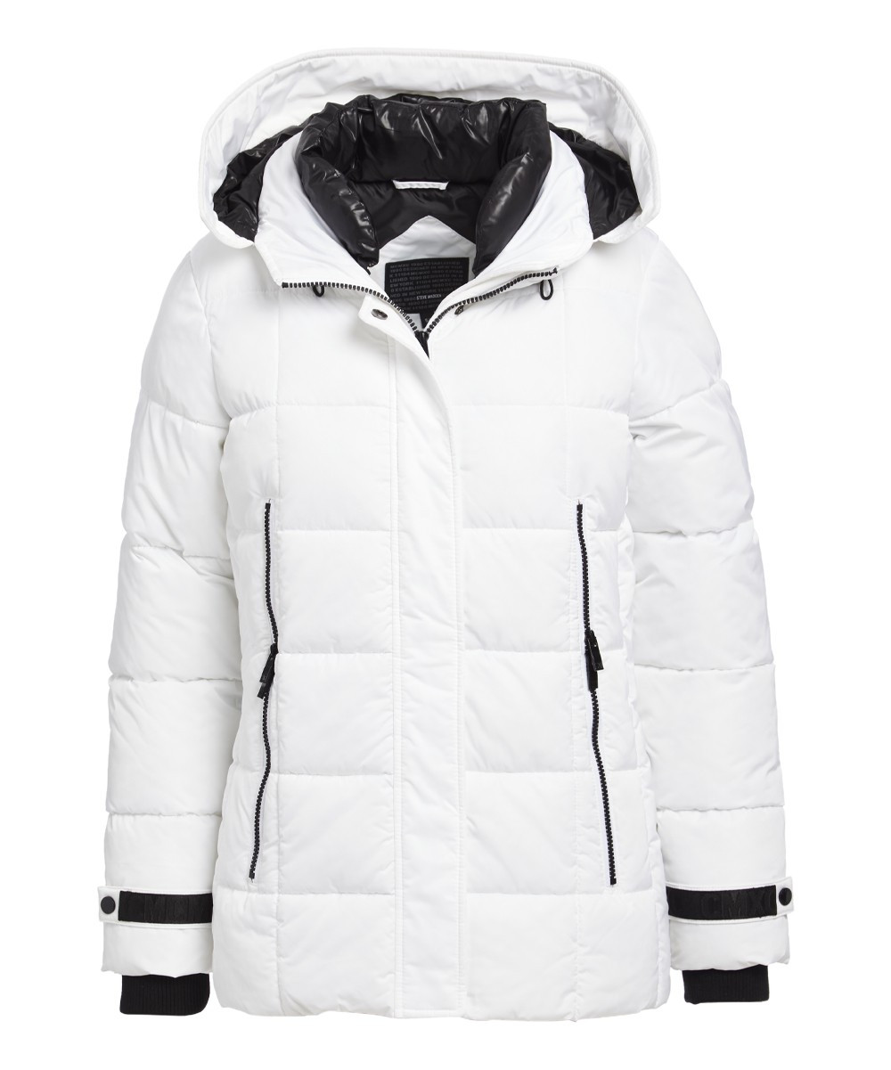 Steve Madden Women's Puffer Coats WHITE - White Puffer Coat - Women & Plus | Zulily