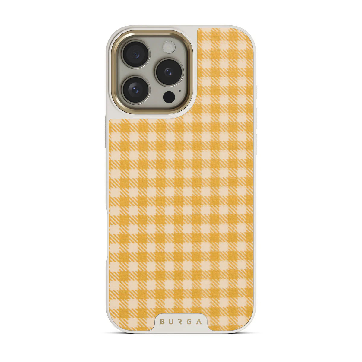 Tuscan Sun - Yellow Plaid iPhone 16 Pro Max Case | BURGA