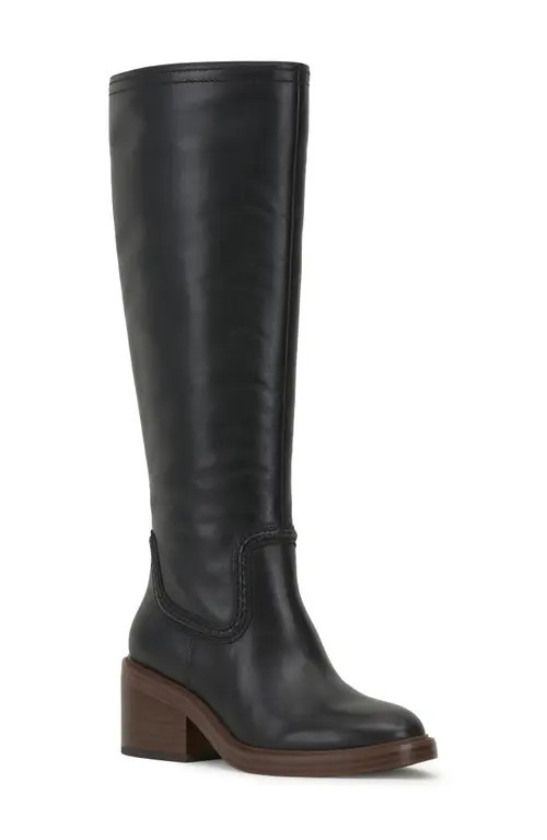 Vince Camuto Vuliann Knee High Boot in Black at Nordstrom, Size 8.5 Wide Calf | Nordstrom