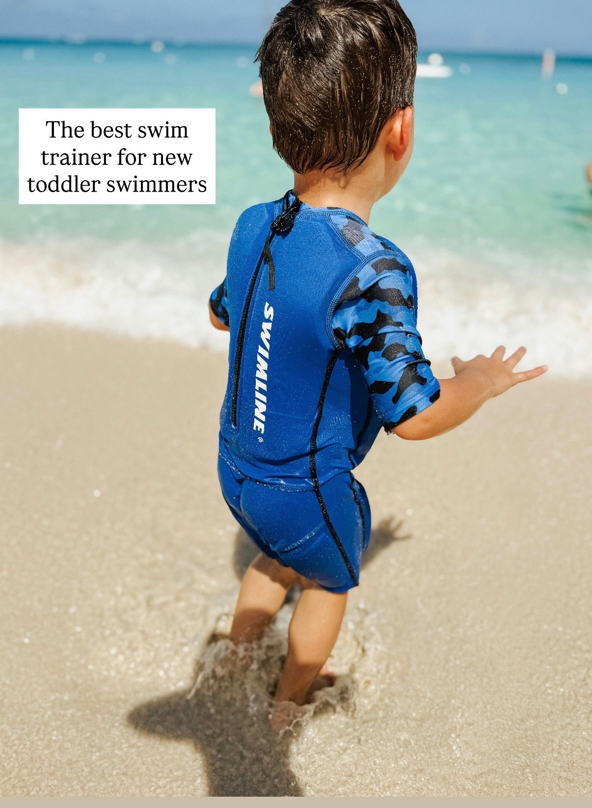 The best swim trainer for new swimmers. It keeps them in the correct swim position while providing a little extra support