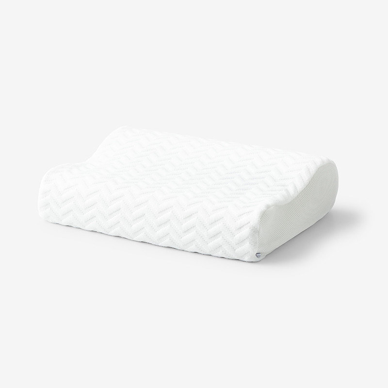 Serene™ Foam Hypoallergenic Contour Pillow - White, Size Standard | The Company Store | The Company Store