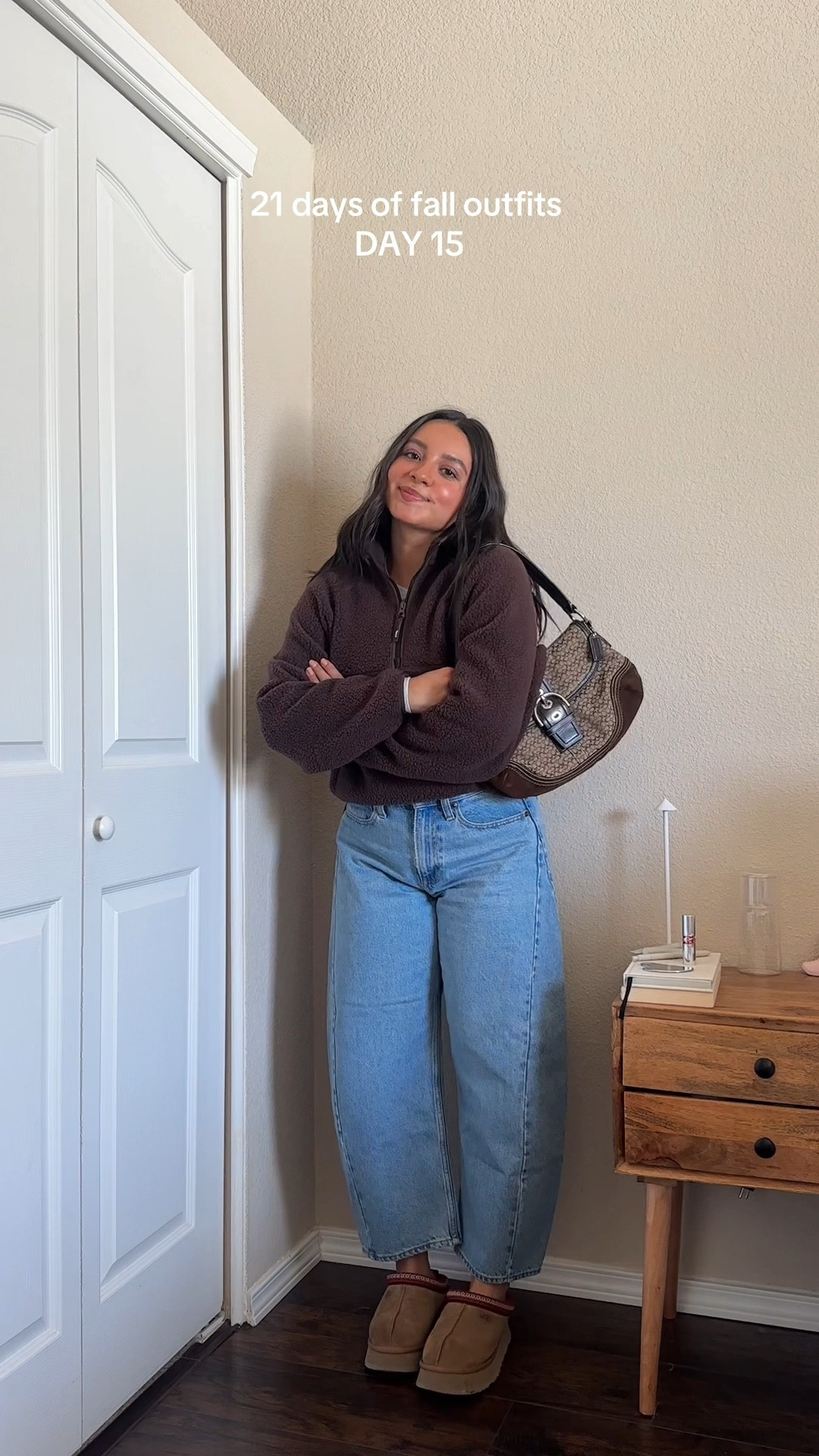 cute + cozy for fall🧸 — (wearing fleece in size small + long sleeve in size x-small + jeans in size 2/26 short in curve love)

#LTKSeasonal #LTKStyleTip #LTKCyberWeek