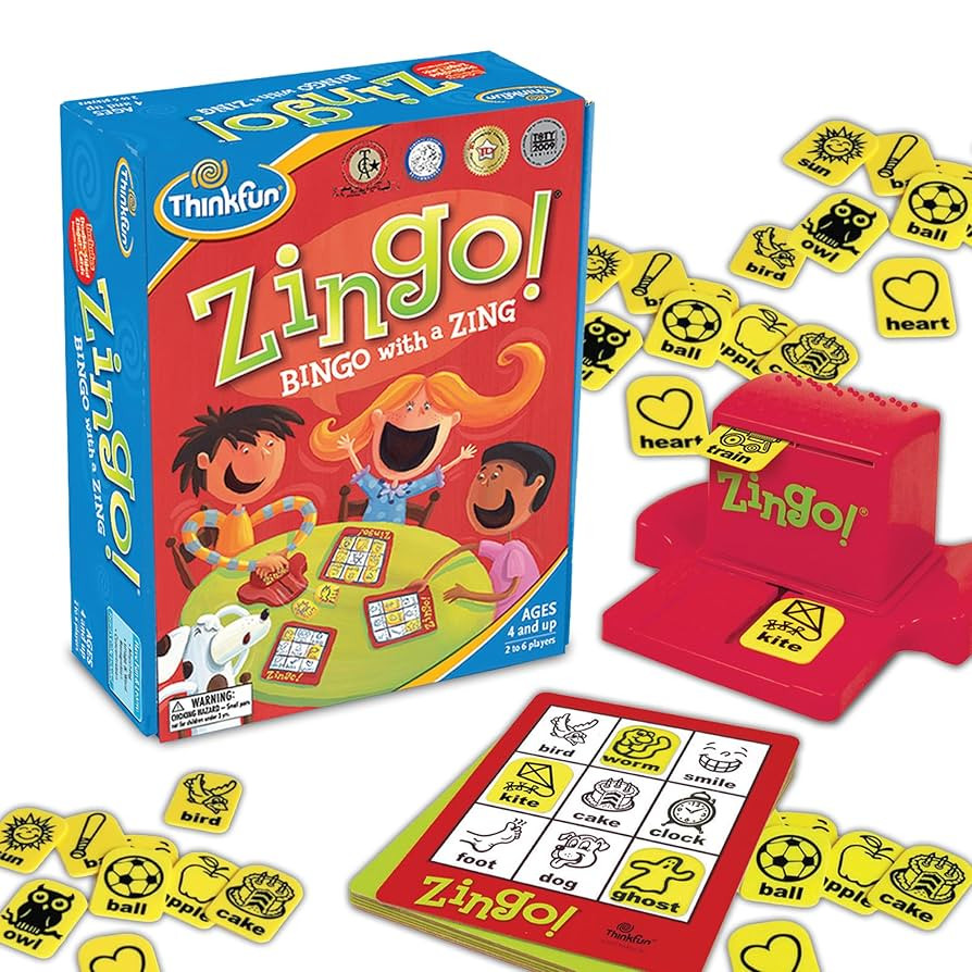 ThinkFun Zingo Bingo Award Winning Preschool Game for Pre-Readers and Early Readers Age 4 and Up ... | Amazon (US)