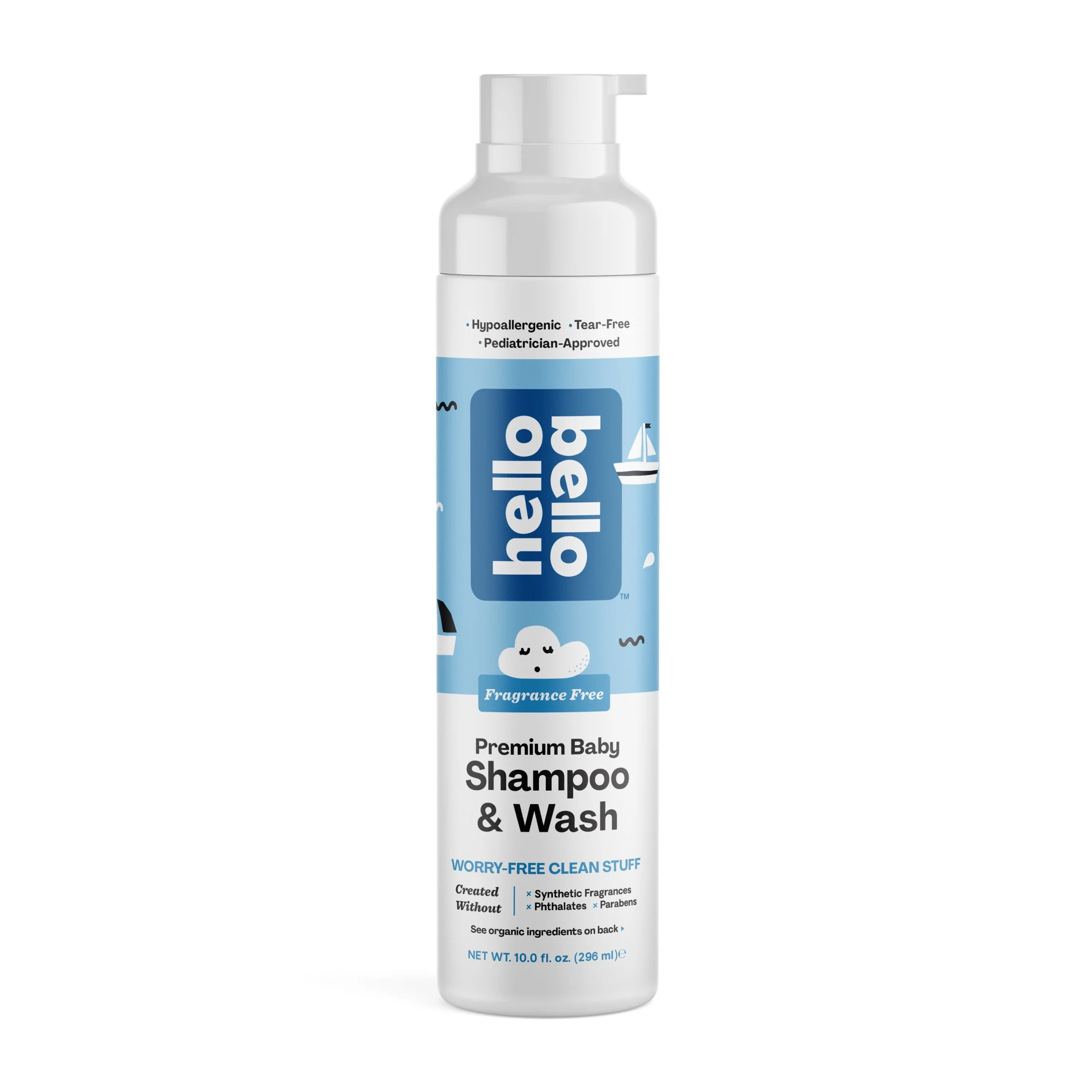 Hello Bello Fragrance Free Infant Shampoo & Body Wash, Tear-Free, All Skin Types, 10 fl oz | Walmart (US)