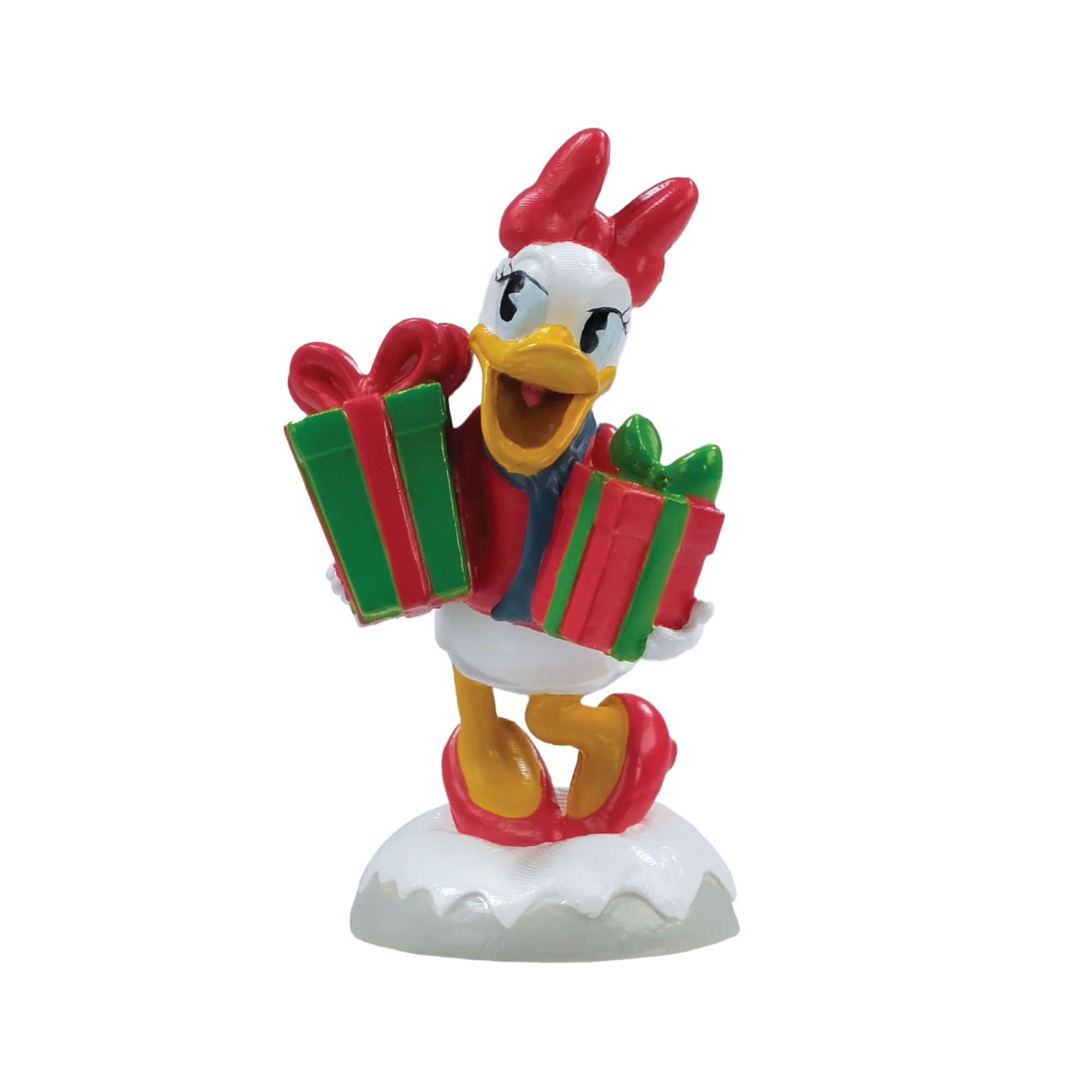 Disney, Daisy Duck Figurine Christmas Village Accessory, by Ruz, White and Pink - Walmart.com | Walmart (US)