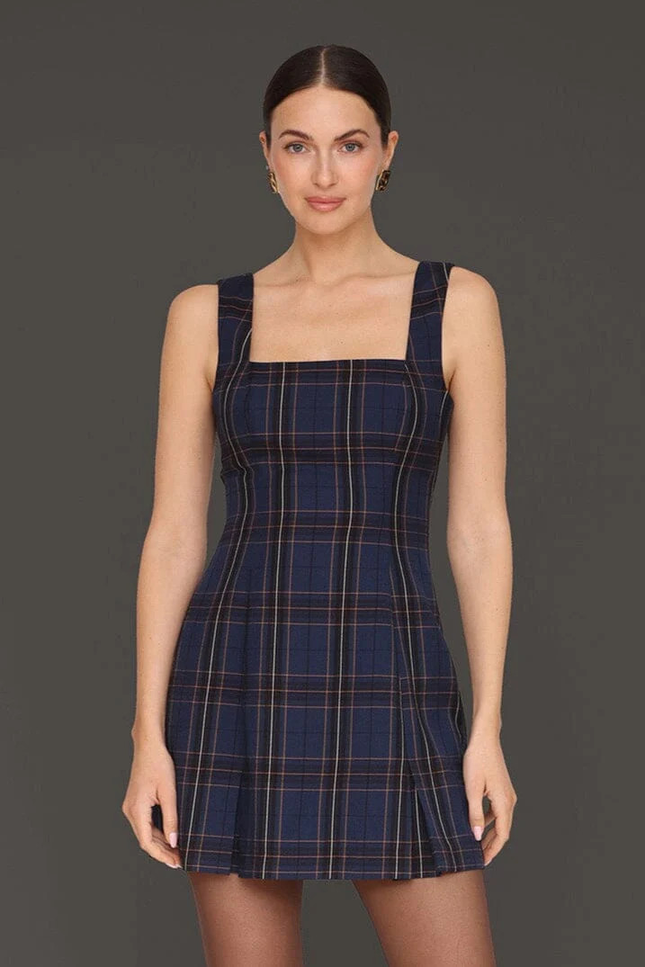 Plaid Tailored Mini Dress | Avec Les Filles