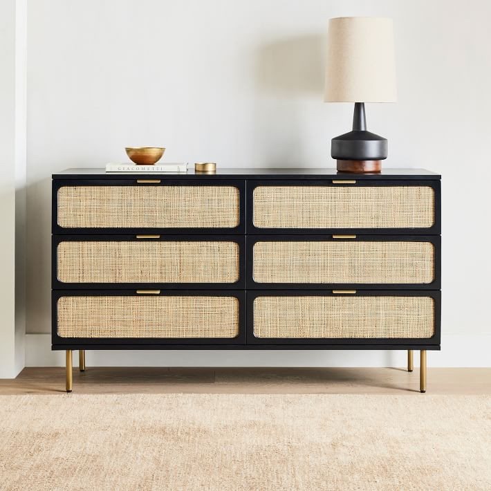 Ida Woven 6-Drawer Dresser (60") | West Elm (US)