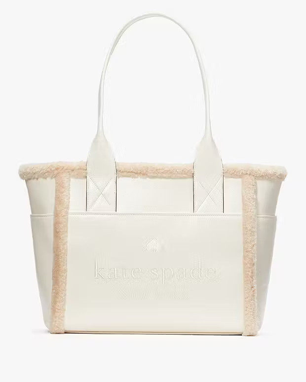 Jett Faux Shearling Tote | Kate Spade Outlet