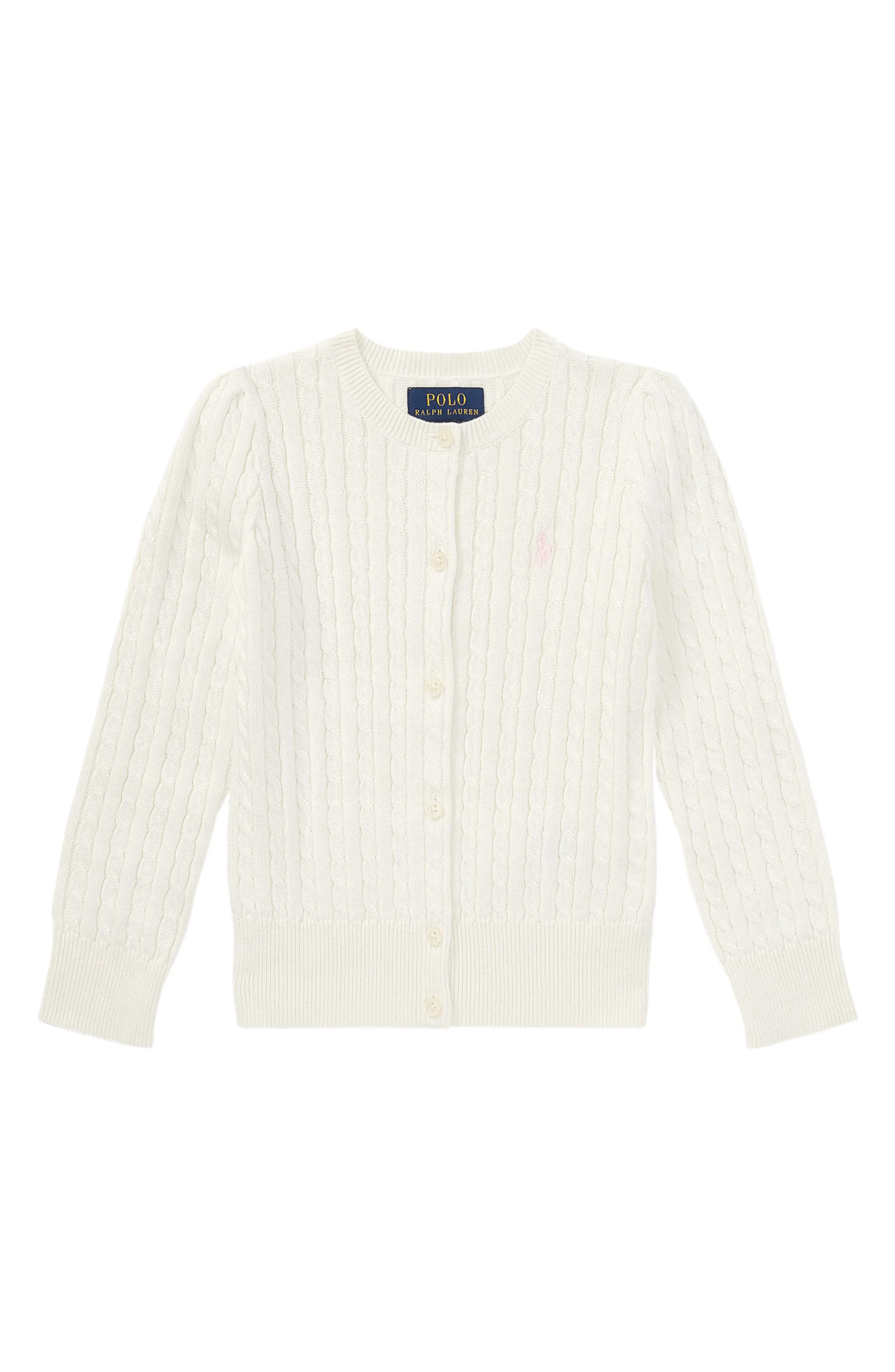 Polo Ralph Lauren Kids' Mini Cable Knit Sweater (Women) | Nordstrom | Nordstrom