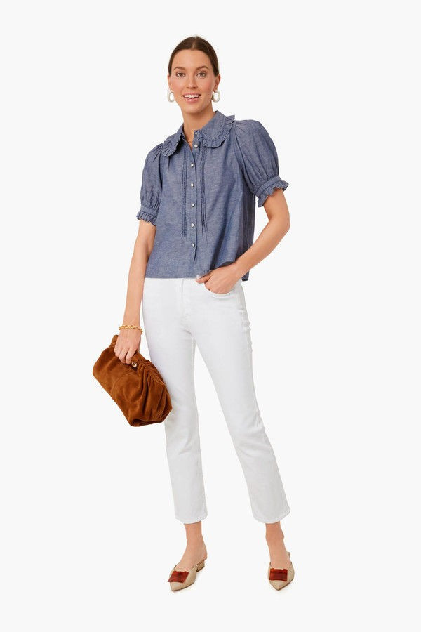 Navy Chambray The Fern Top | Tuckernuck (US)