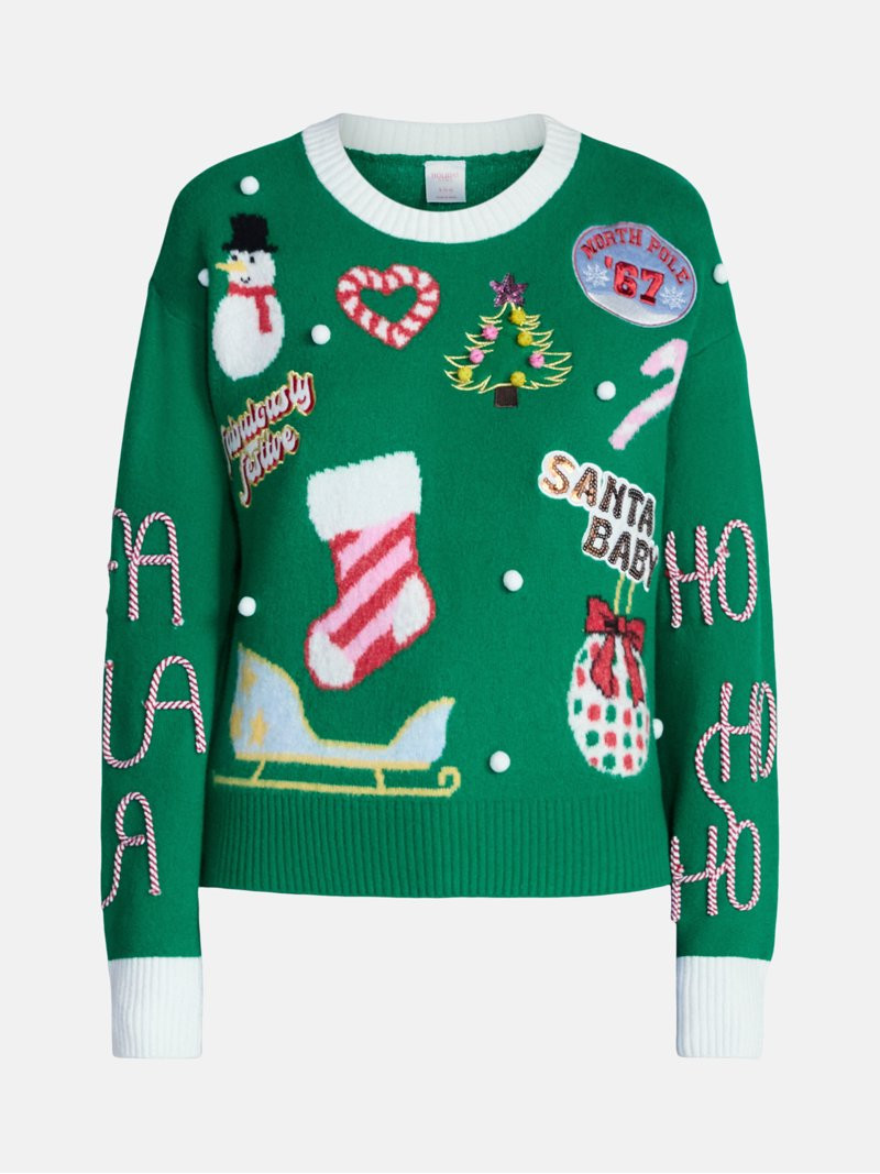 Holiday Time Women's and Women's Plus Christmas Sweater, Midweight, Sizes XXS-4X | Walmart (US)