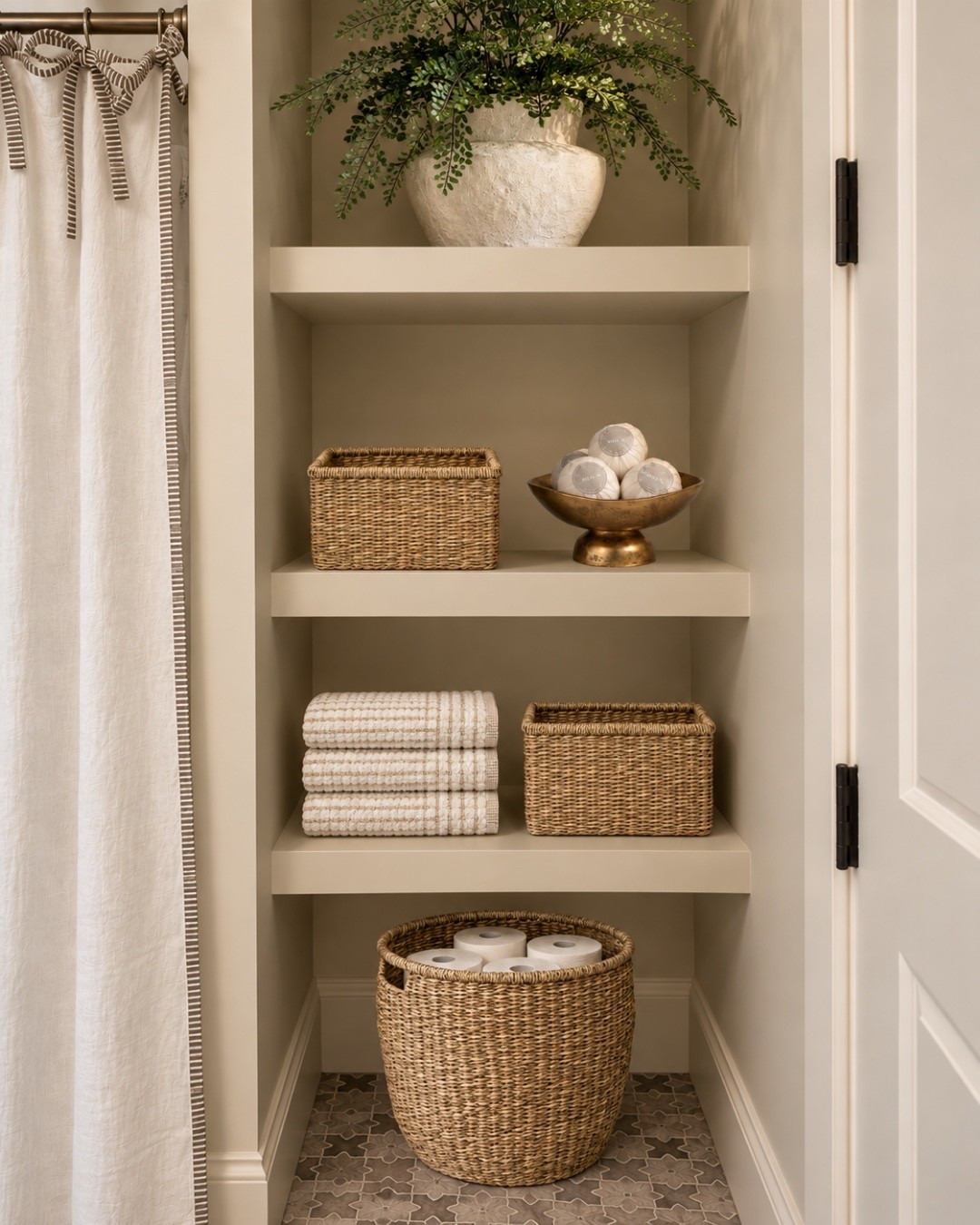 Bath, bathroom, bathroom shelving, bathroom decor ideas, bathroom finds