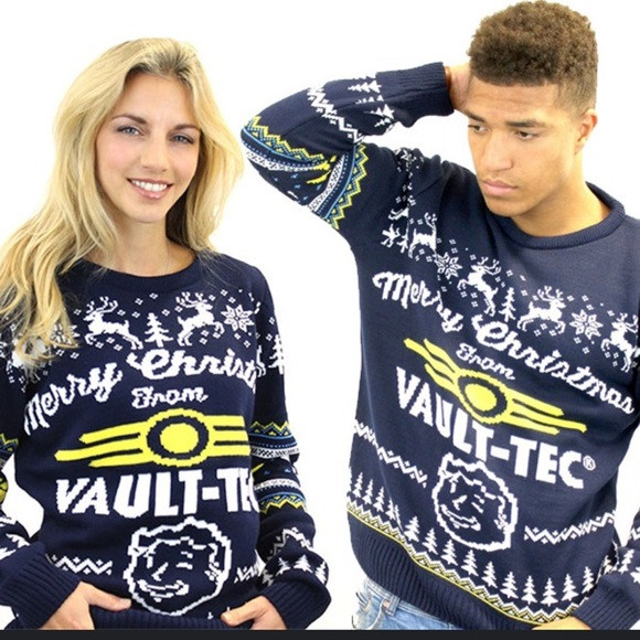 Navy Fallout 4 Christmas Sweater Vault-Tec Numskull 3XL Jumper Ugly Official | Poshmark