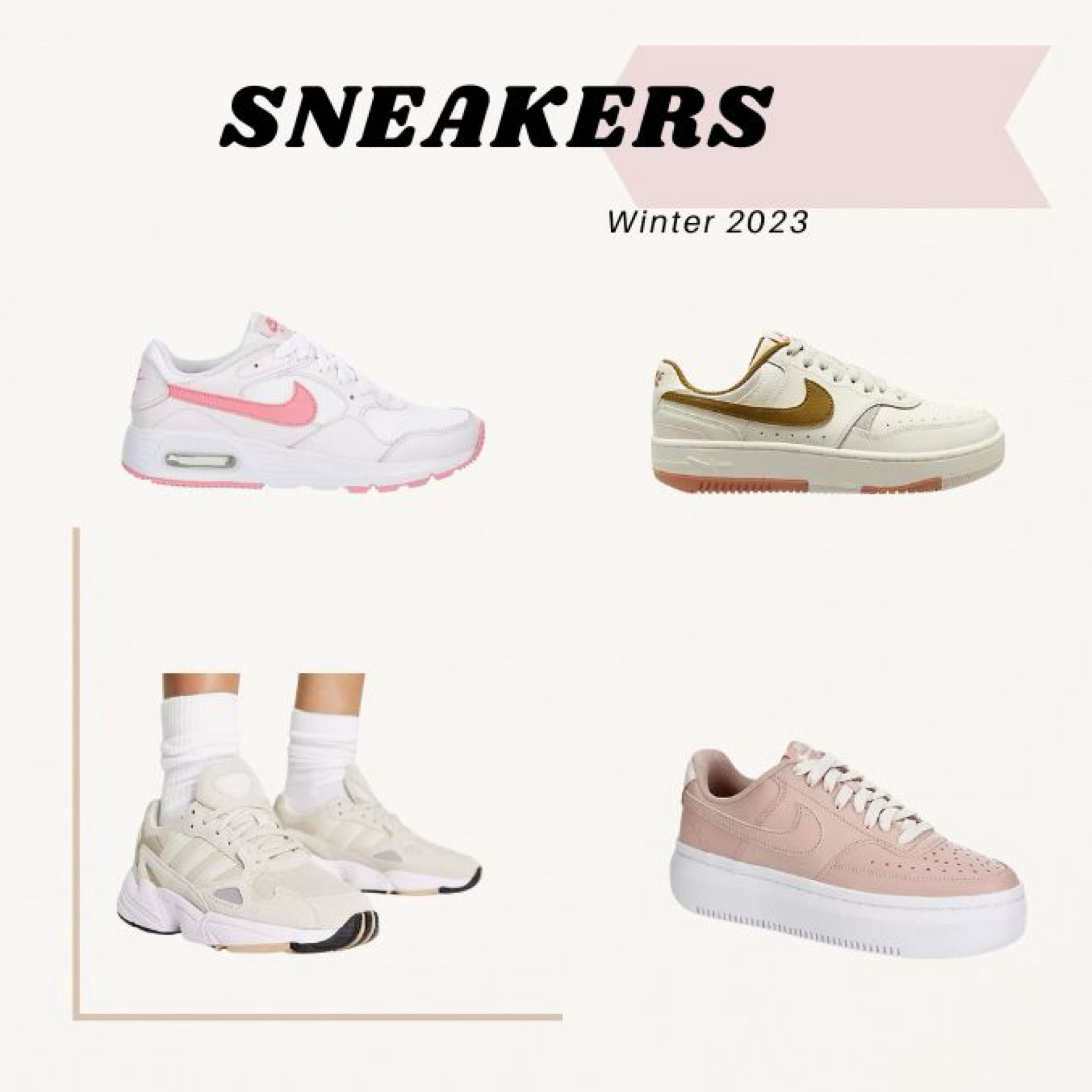 Sneakers for winter 🤍 loving the pink colors! #barbiecore #barbie

#LTKstyletip #LTKSeasonal #LTKshoecrush