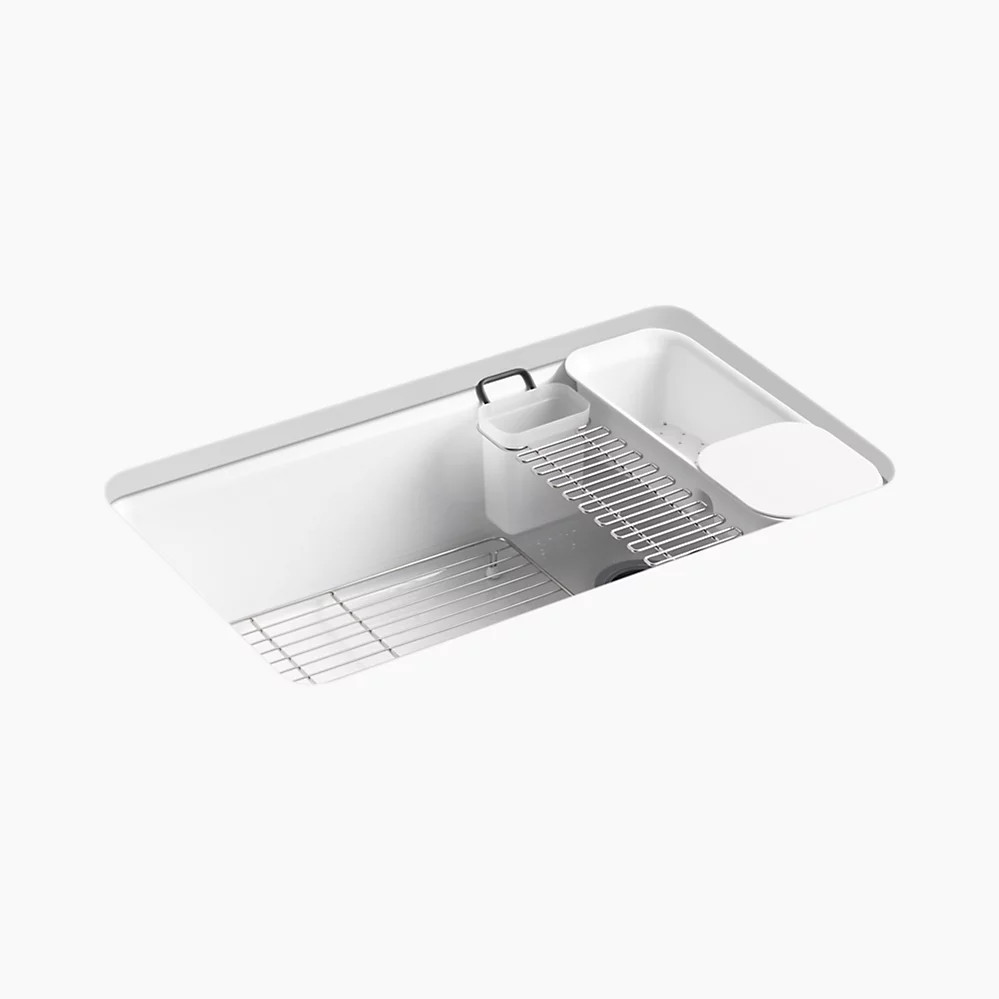 33" undermount single-bowl workstation kitchen sink | Kohler