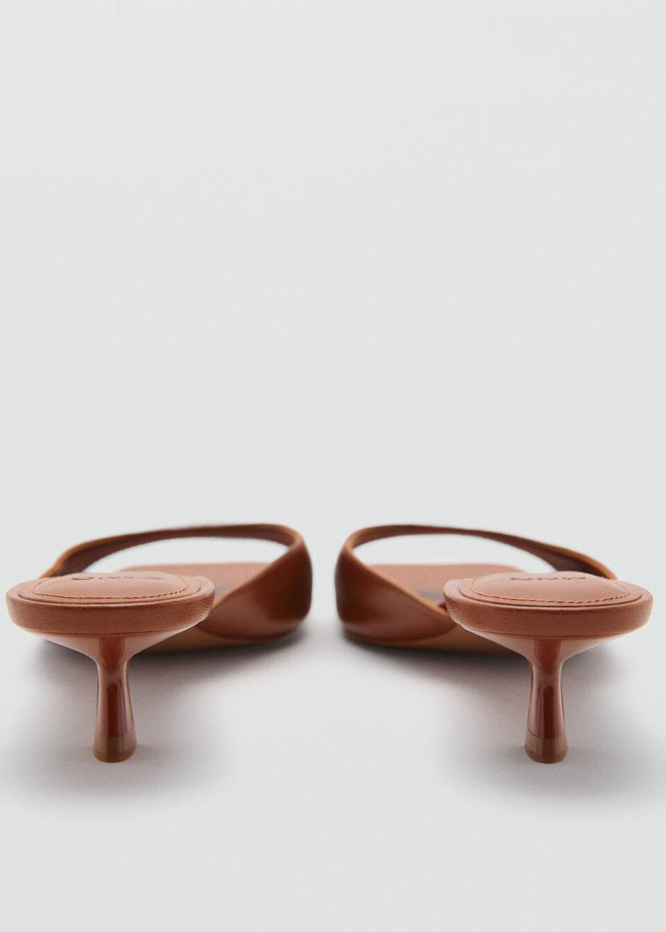 Heel non-structured sandals -  Women | Mango USA | MANGO (US)