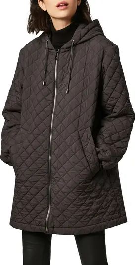 Bernardo Diamond Quilted Hooded Jacket | Nordstrom | Nordstrom