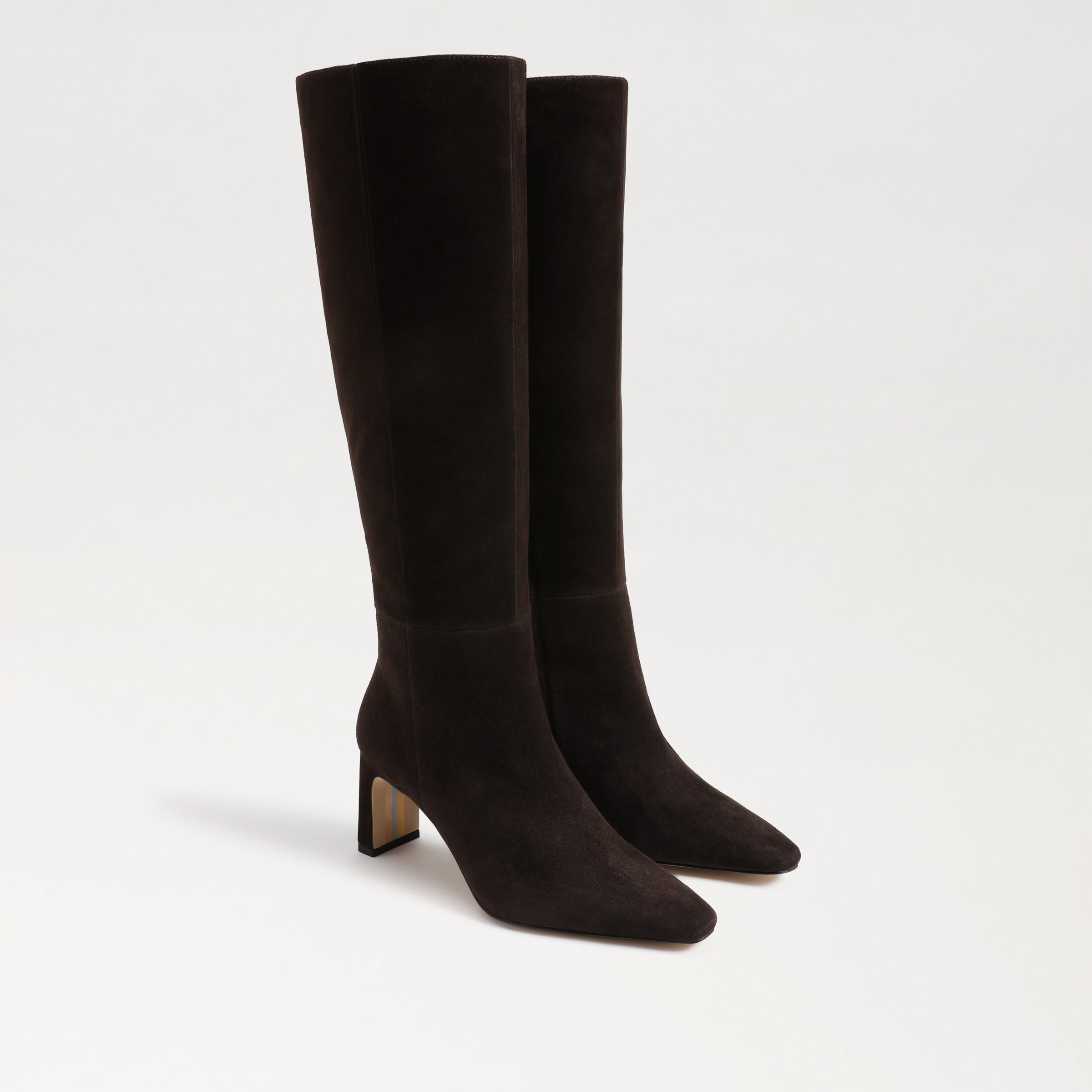 Sam Edelman Sylvia Knee High Boot Chocolate Brown Suede 7.0 | Sam Edelman CA