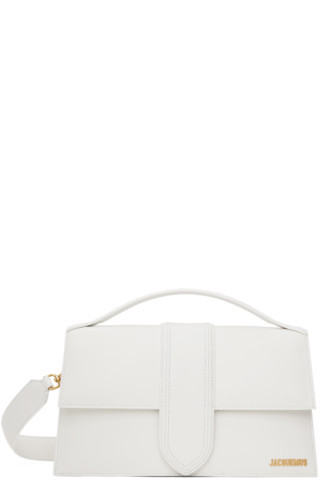 Jacquemus - White Le Raphia 'Le Grand Bambinou' Bag | SSENSE