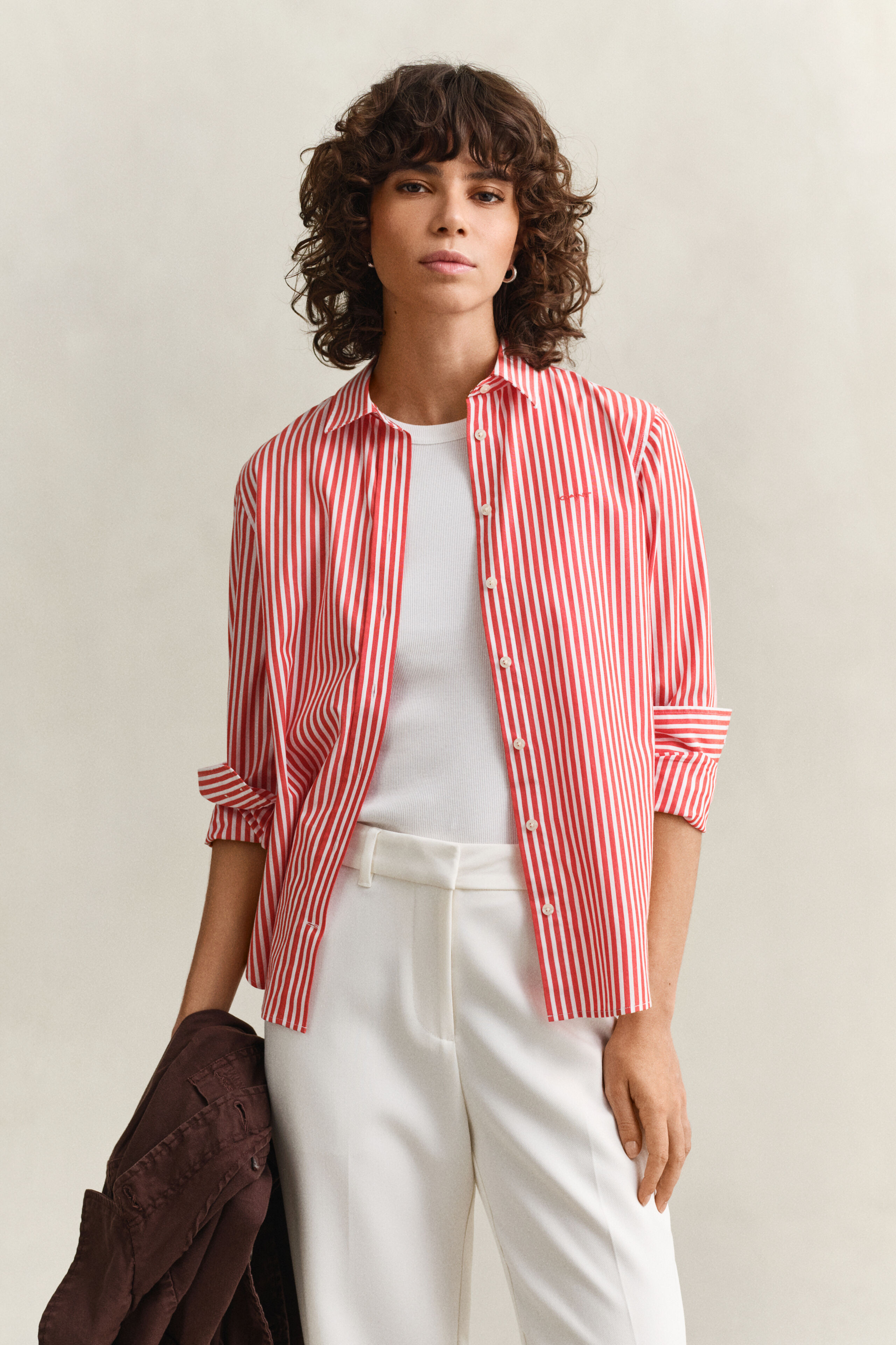 Regular Fit Classic Striped Poplin Shirt | Gant
