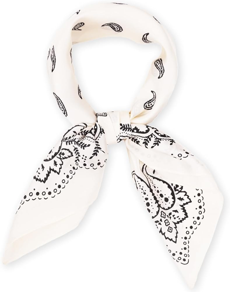 27.5” Satin Scarf - Super Soft & Lightweight Silky Head Bandanas, Versatile Fashion Scarf for W... | Amazon (US)