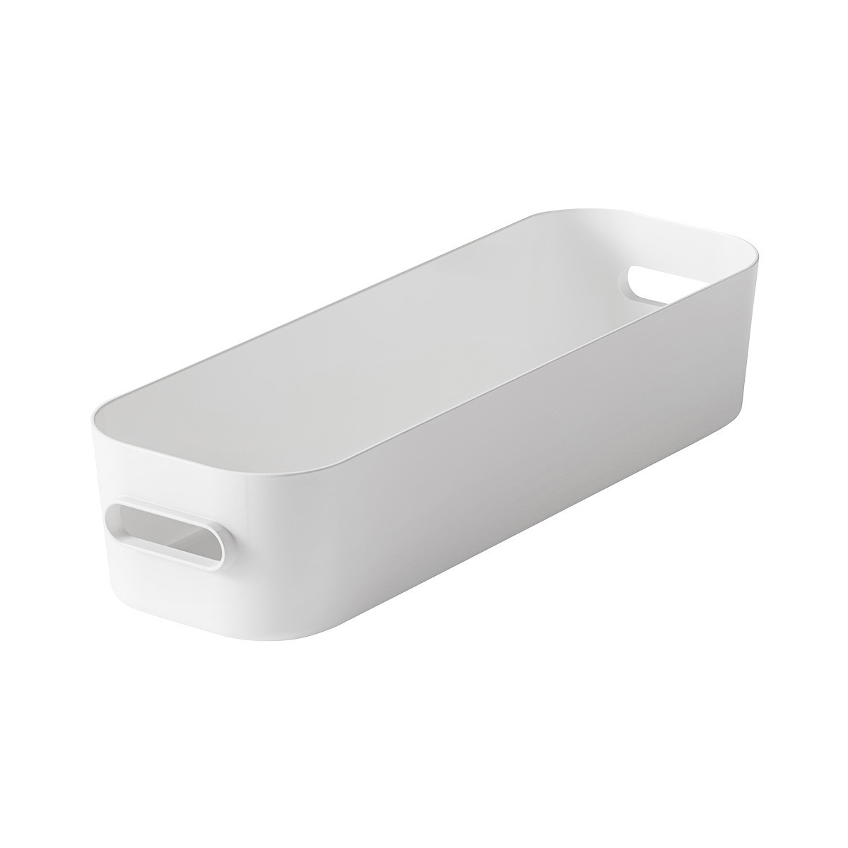 Compact Slim Bin White | The Container Store