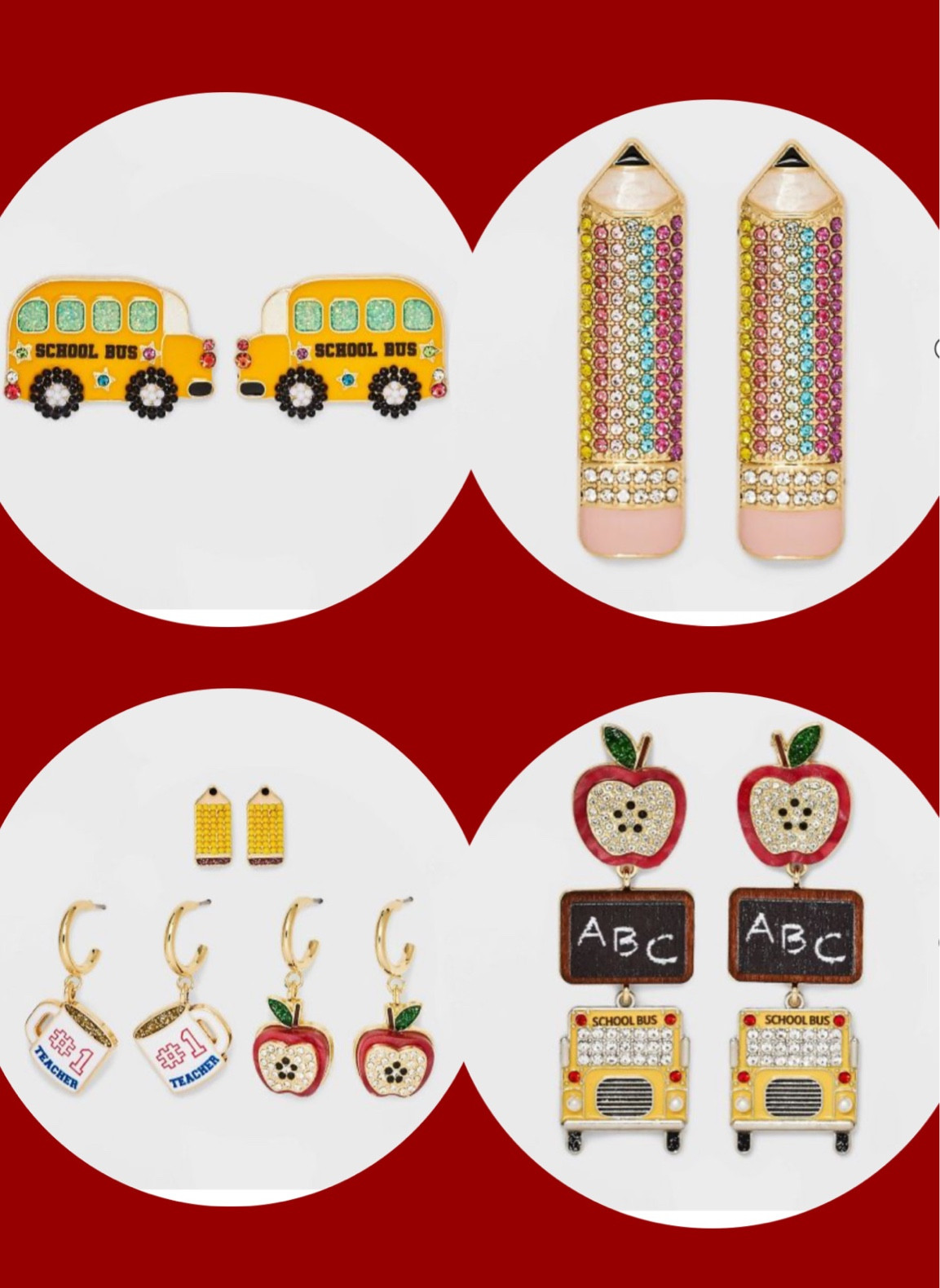 Back to school earring 
Teacher earrings 

#LTKfamily #LTKbeauty #LTKBacktoSchool