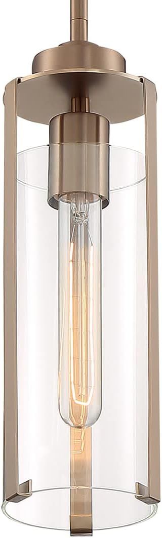 Nuvo Lighting 60/7150 Marina - 1 Light Mini Pendant, Burnished Brass Finish with Clear Glass | Amazon (US)