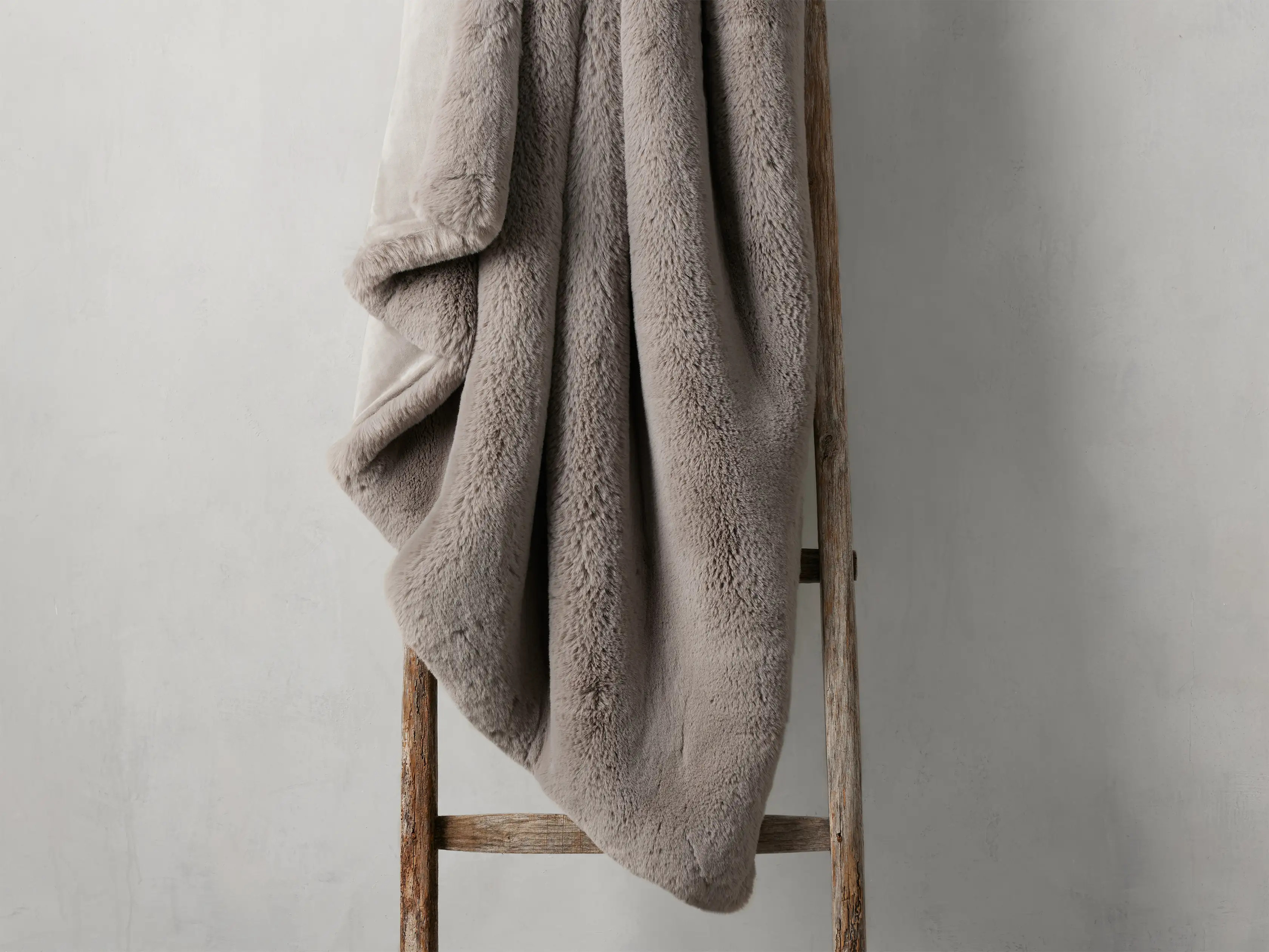 Faux Fur Oversized Rabbit Throw | Arhaus