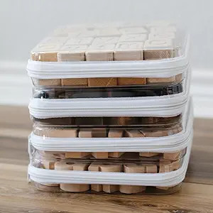 Maple & Lark Bliss Bins - Hard Sided Clear Zipper Case for Storage - Professional-Grade Plastic C... | Amazon (US)