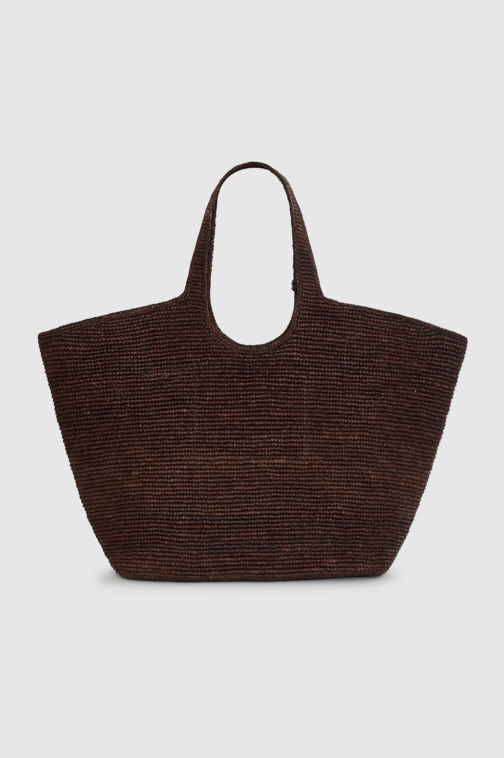 Lili Tote Raffia - Dark Brown | Anine Bing