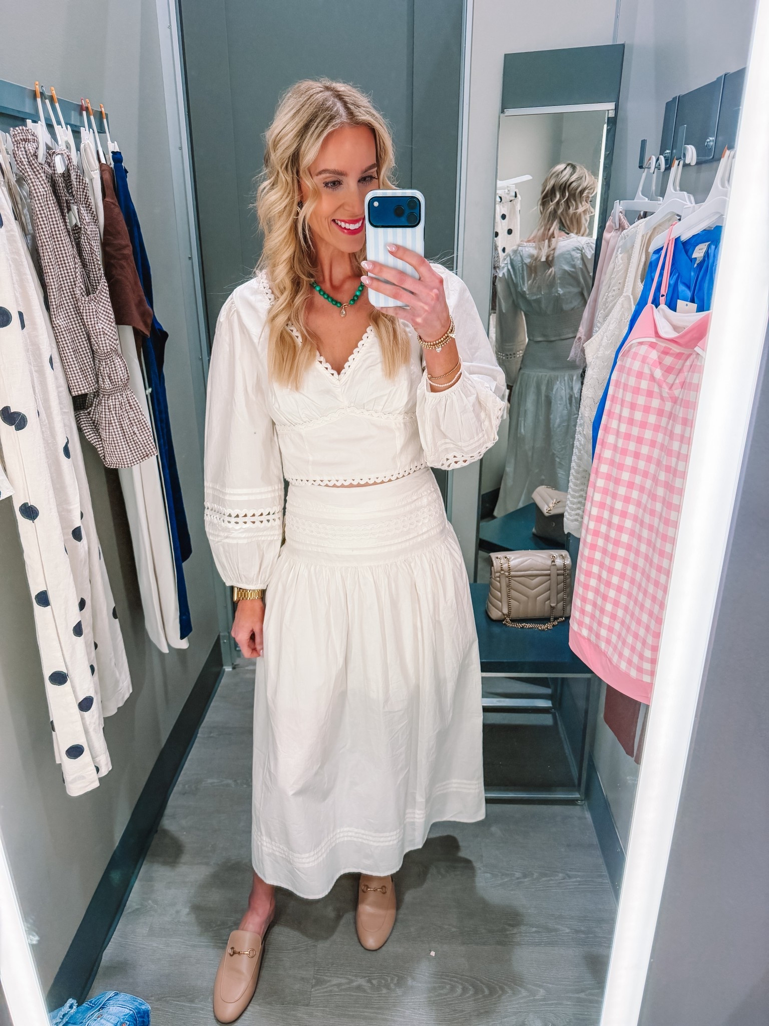 Loving the eyelet set from Target! 

Long sleeve top / Midi skirt / Target skirt / Spring outfit / Classic style 

#LTKootd #LTKgrwm