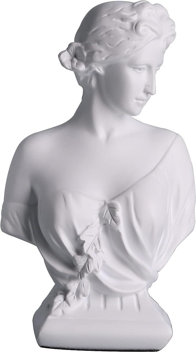 WUBIANJIE 5.7" Artemis Bust Large Greek Goddess Statue Office Bookshelf Home Dressing Resin Godde... | Amazon (US)