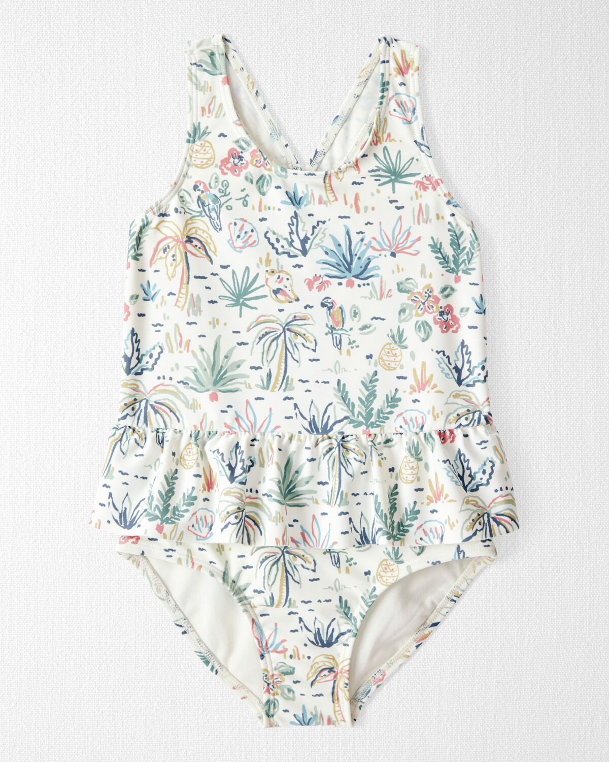 Toddler Girl Recycled Swimsuit in Tropical Paradise | Carter's Inc