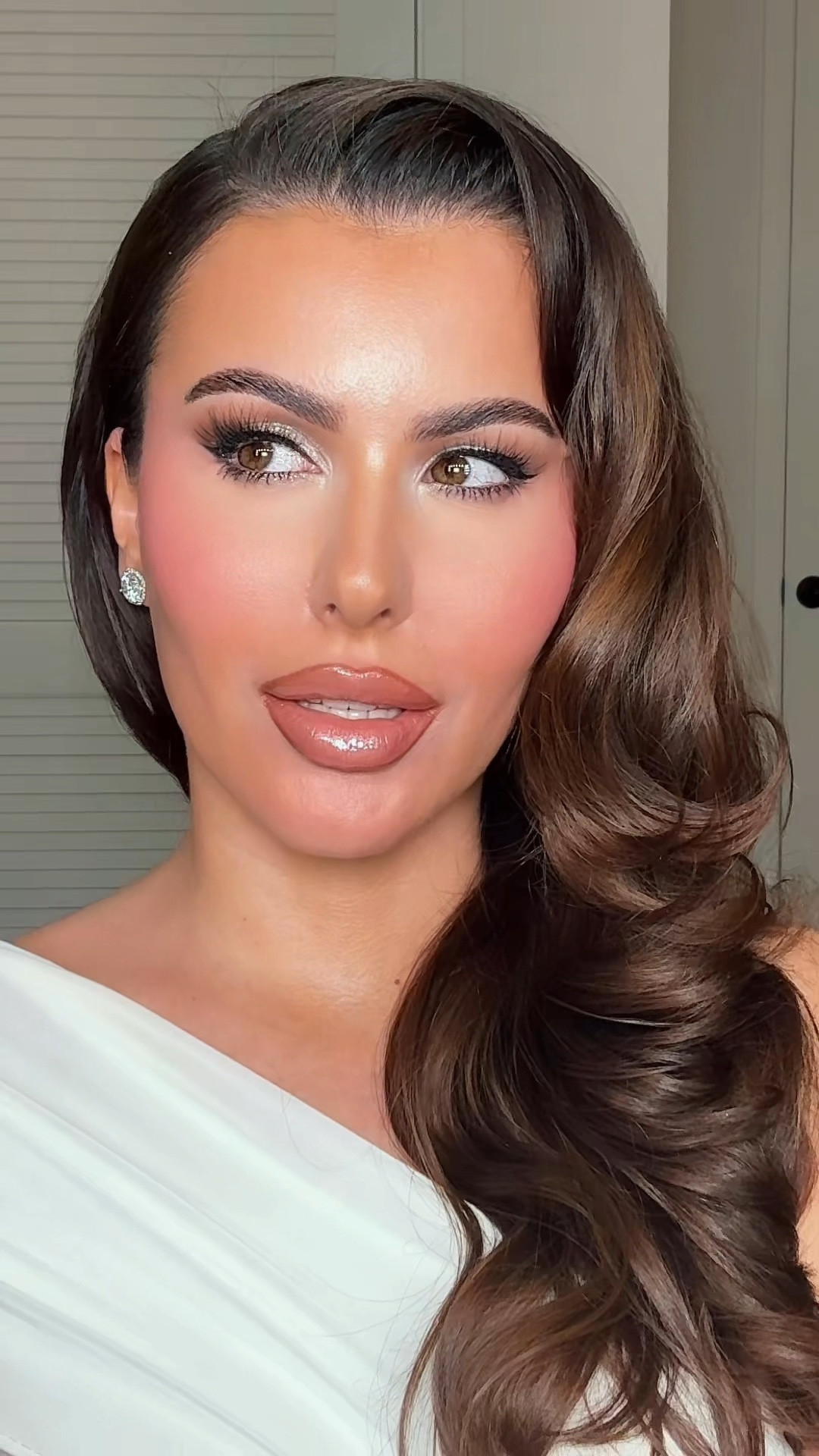 Get ready with me, grwm, makeup tutorial, glam tutorial, full face makeup routine, pink glam, silver glam, nude lip, glossy lips

#LTKBeauty