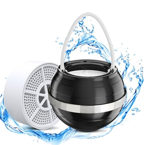 CUOLL Bath Ball Filter - Premium Bathtub Water Filter for Softer Skin & Hair, Bathtub Filter for Tub Faucet | 2,500 Gal of Filtration | BPA Free | Easy to Install（Black） | Amazon (US)