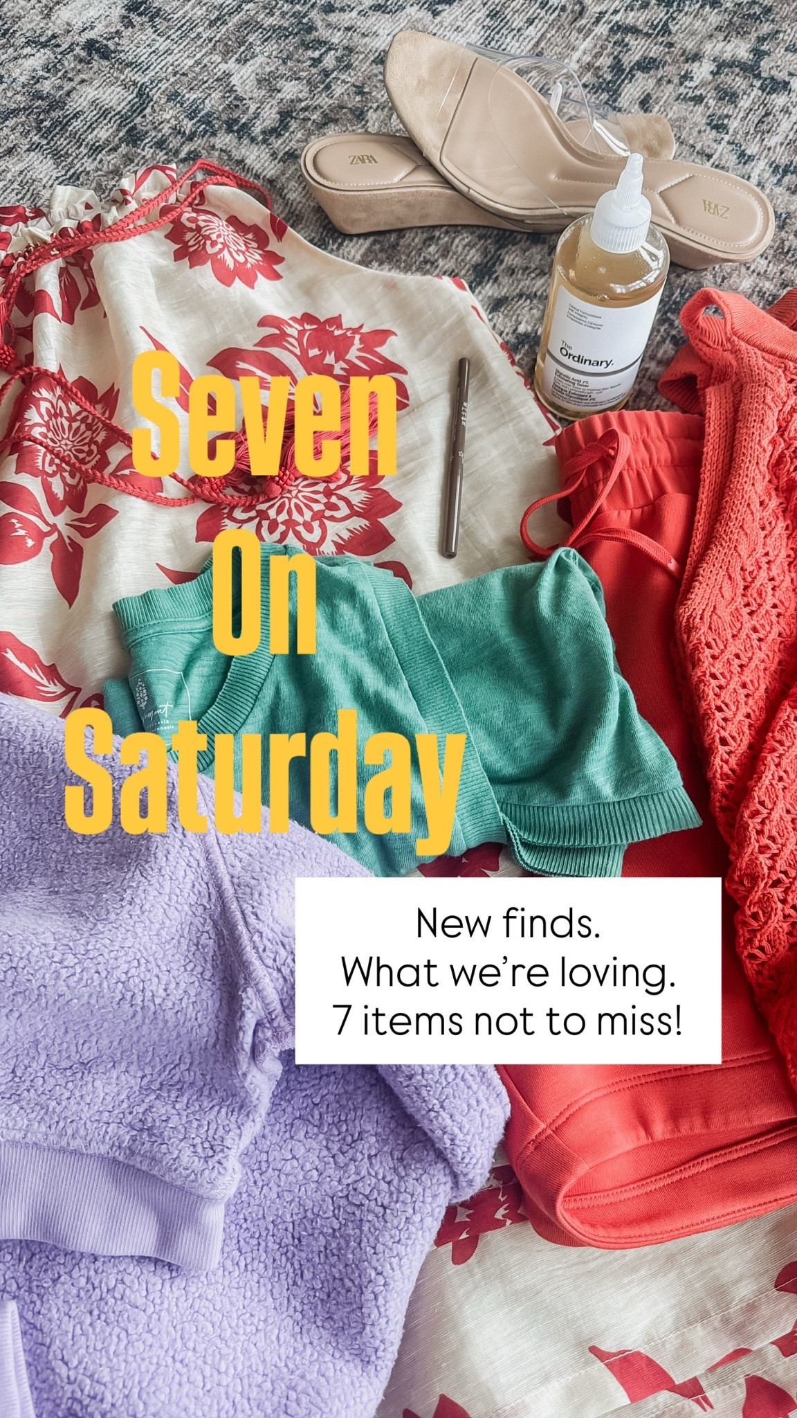 Seven on Saturday. What we’re loving. New finds. 
Favorite sweatshirt now in a short sleeve! Size up. More color ways in stories today. 
Favorite workout tank. 
Want smooth heels?? This serum.

#LTKmomlife #LTKSeasonal #LTKActive