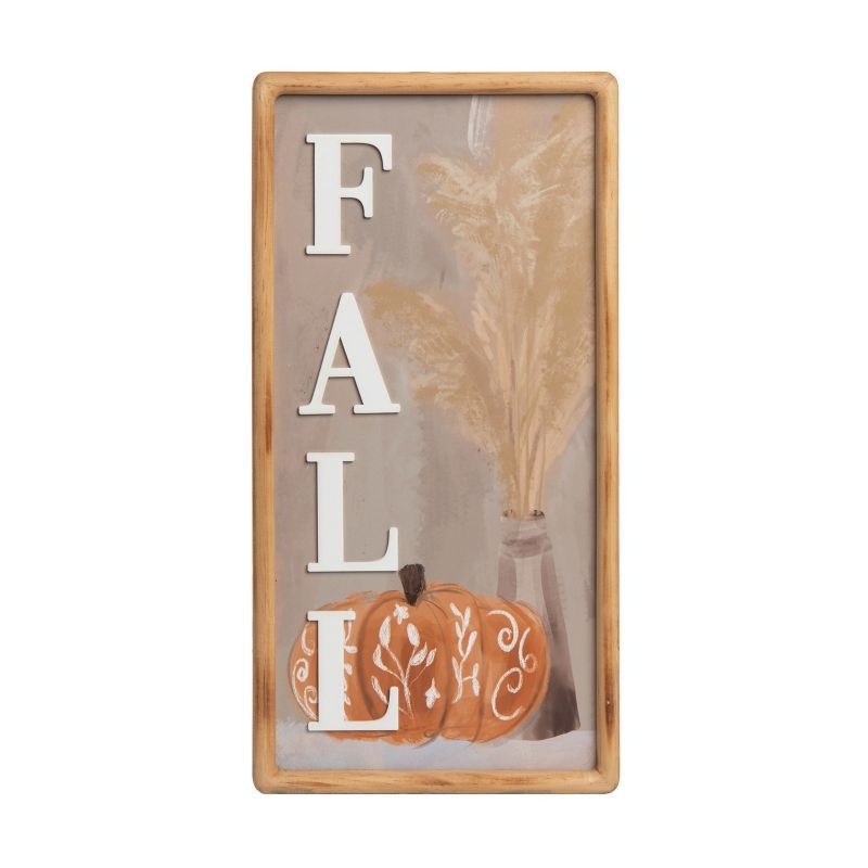 Transpac Wood 18.75 in. Multicolored Harvest Layered Fall Decor | Target
