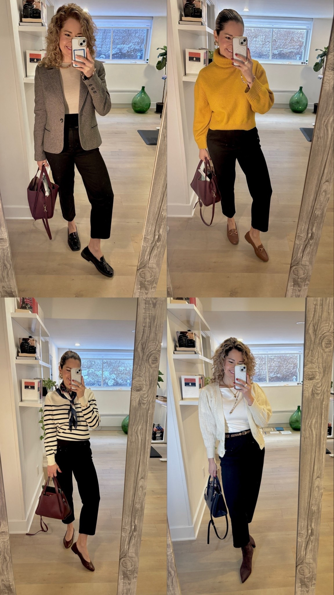 4 looks with black trousers 

#LTKstyletip #LTKcanada #LTKwinter