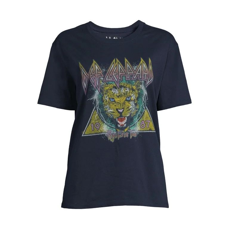 Time And Tru Women's Graphic Tee with Short Sleeves - Walmart.com | Walmart (US)