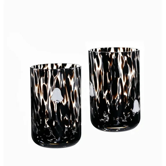 Way to Celebrate 12 fl oz Halloween Ghosts Charm Drinking Glass, Set of 2 | Walmart (US)