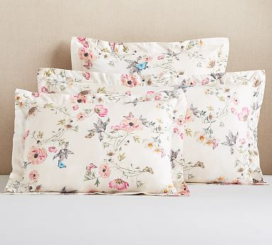 Monique Lhuillier Tuileries Organic Percale Sham | Pottery Barn (US)