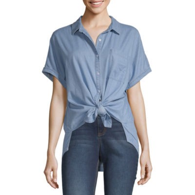 a.n.a Womens Short Sleeve Camp Shirt | JCPenney